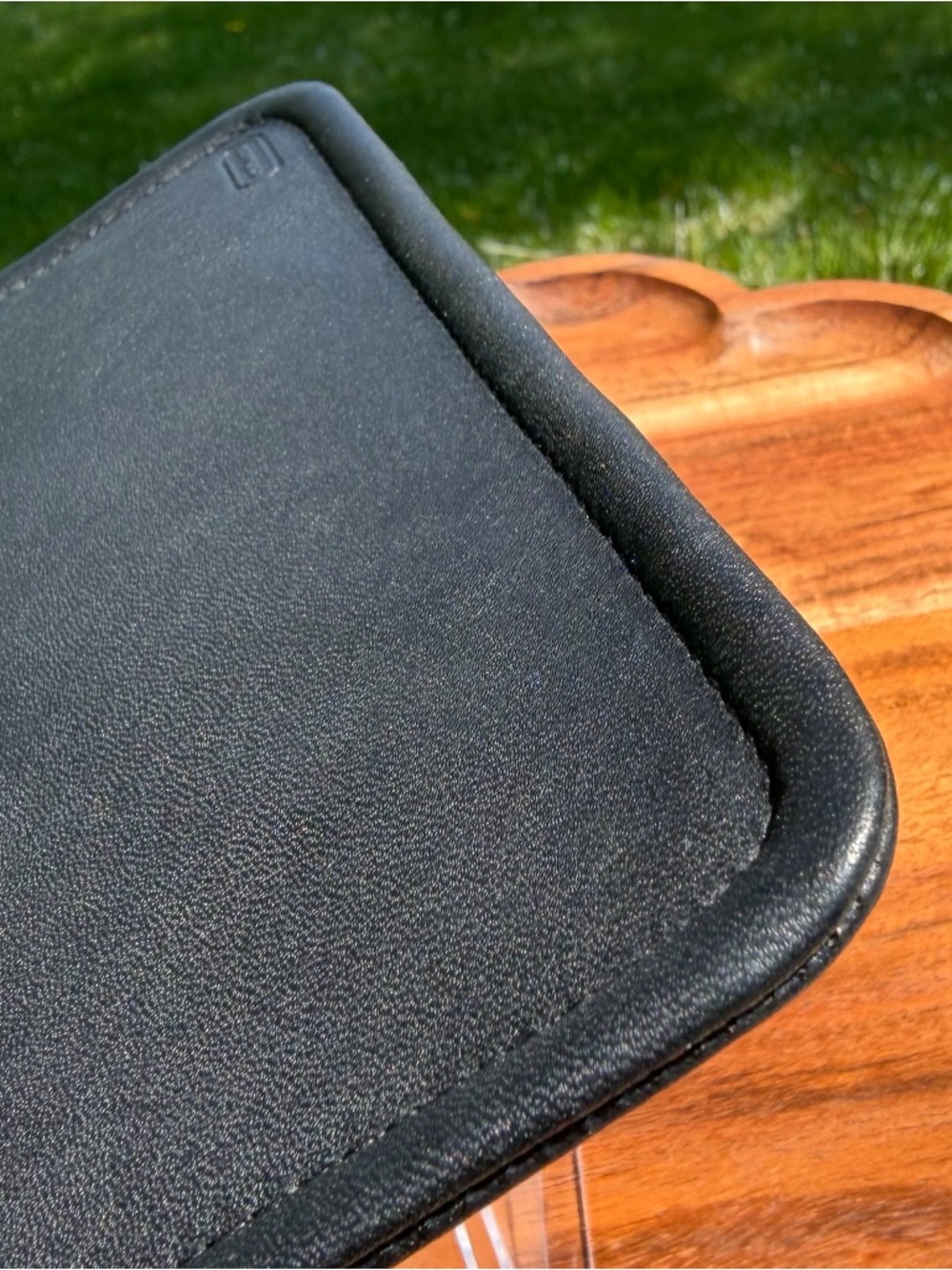 Vintage COACH Black Glovetanned Leather Skinny Case Like New - Picture 11 of 17